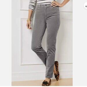 Talbots Gray Straight Leg Corduroy 8 Petite